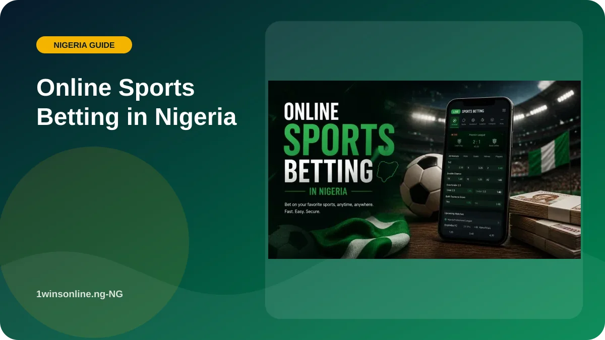 Online Sports Betting in Nigeria illustration